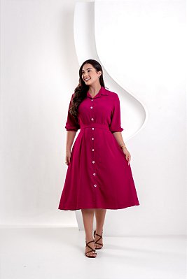 Vestido Melissa - Fúcsia Amora