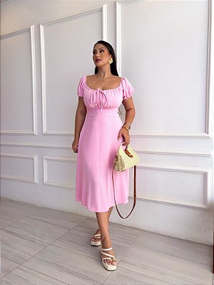 Vestido Bianca - Rosa Bebê
