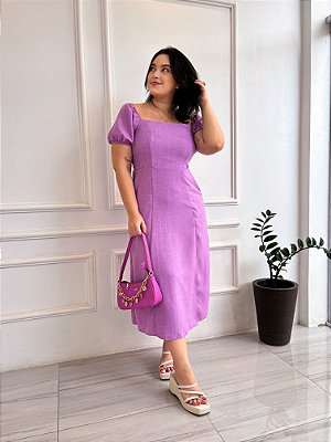 Vestido Odete - Lavanda Malva