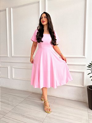 Vestido Heloisa - Rosa Bebê