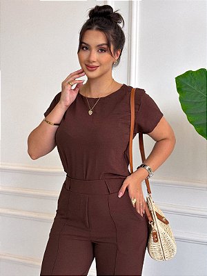 Blusa Luíza - Marrom