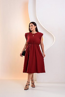 Vestido Jaqueline - Vinho