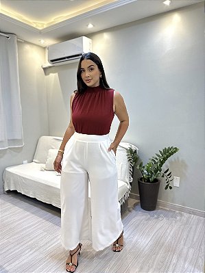 Calça Pantacourt Milena - Branco