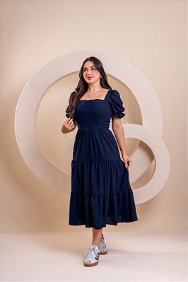 Vestido Tereza - Marinho