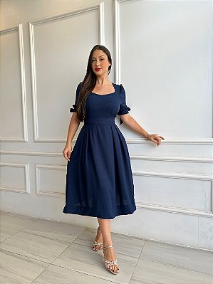 Vestido Estela - Marinho