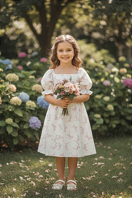 Vestido Helô - Estamp. Laço