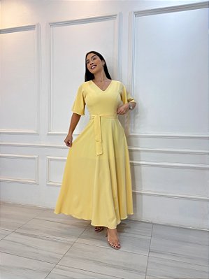 Vestido Catarina - Amarelo Candy