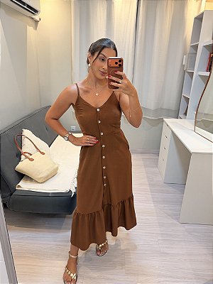 Vestido Júlia - Marrom