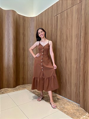 Vestido Júlia - Marrom