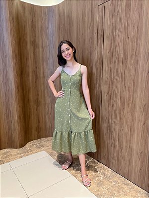 Vestido Júlia - Poá Oliva