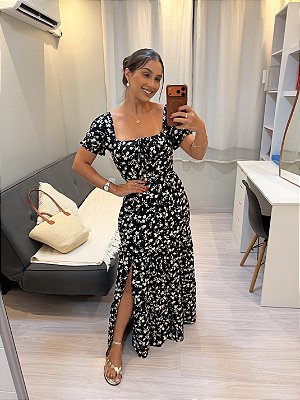 Vestido Alessandra - Liberty Preto