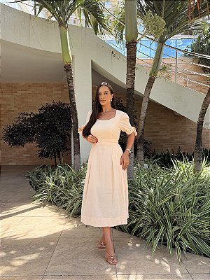 Vestido Estela - Nude