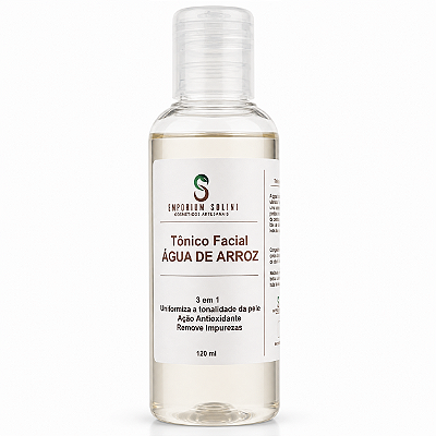 Tônico Facial Água de Arroz Emporium Solini Limpeza, Equilíbrio e Luminosidade