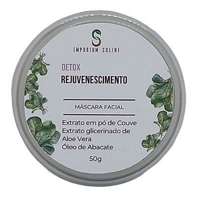 Máscara Detox de Argila Verde com Aloe Vera