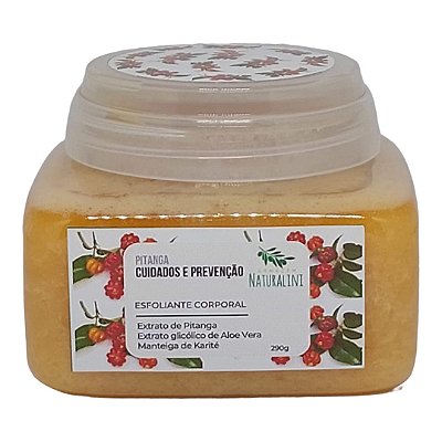 Esfoliante Corporal de Pitanga com Extrato de Aloe Vera e Manteiga de Karité