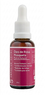 Óleo de Rosa Mosqueta Puro e Natural Pele Mais Uniforme, Hidratada e Radiante