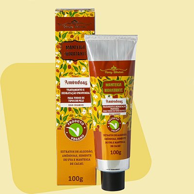 Manteiga Hidratante AMÊNDOAS 100G