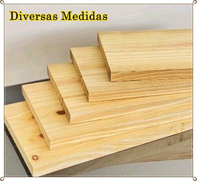 KIT 3 Prateleiras / Tábuas de 15 Várias Medidas