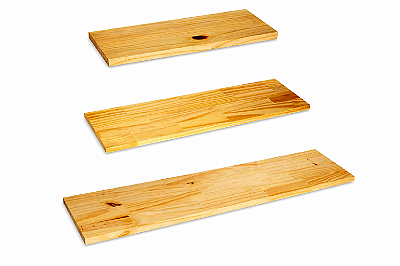 KIT 3 Prateleiras / Tábuas de 15 Várias Medidas