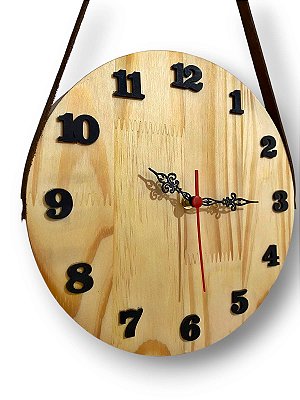 Relógio Pinus Numeral 28 cm