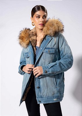 Jaqueta Jeans Oversized