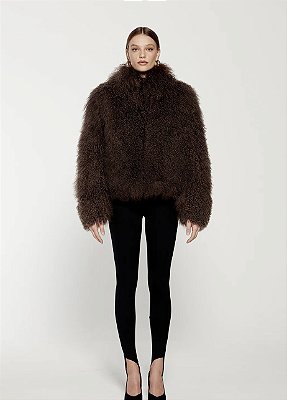 Casaco Mongolian Fur Marrom