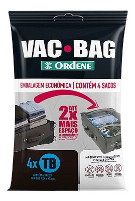 Kit 4 Saco Vácuo Redutor Volume Por Compressão Mala Bagagem