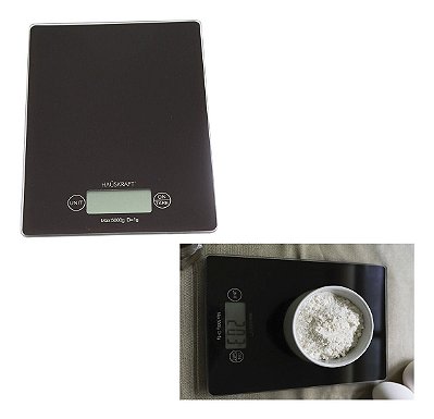 Balança Digital Inox 5kg Cozinha Nutrição E Dieta Hauskraft