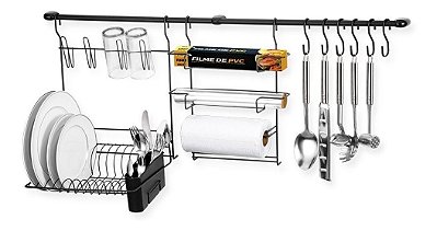 Cook Home 9 Black Cozinha Suspensa Cozinha Escorredor 2527