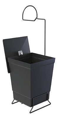 Lixeira Lixo Para Banheiro Casa Com Suporte Para Papel