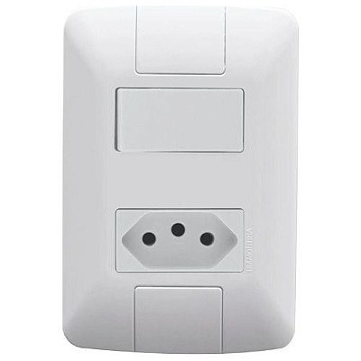 Interruptor Simples + Tomada 2p+t 250v Tramontina Aria 20a