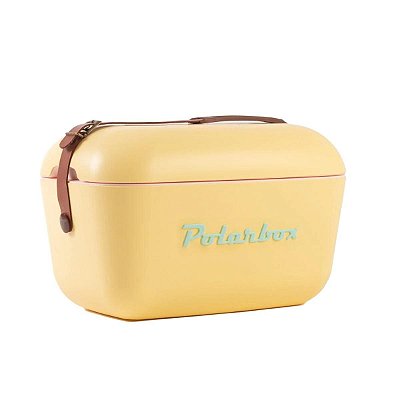 Caixa Térmica Polarbox Premium Retro 12l - Amarelo E Marrom