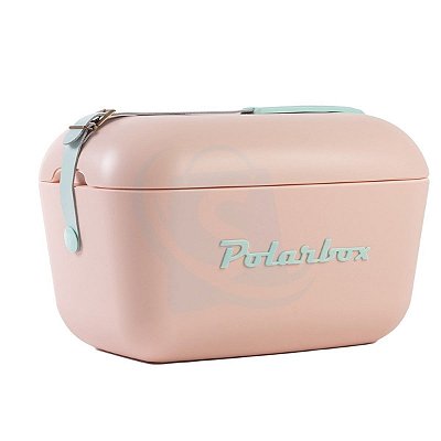 Caixa Térmica Polarbox Premium Retro 12l - Nude E Verde Água