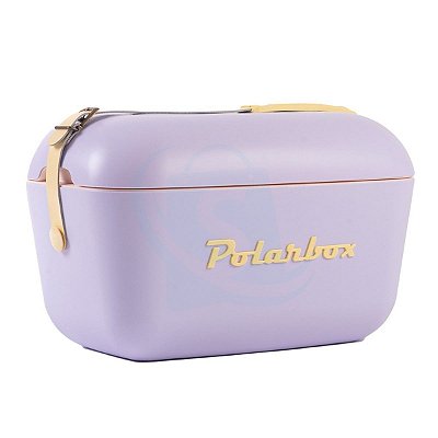 Caixa Térmica Polarbox Premium Retro 12l - Malva E Amarelo