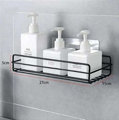 Porta Shampoo Sabonete Suporte Adesivo Parede Banheiro