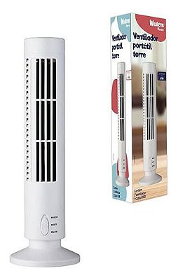 Ventilador De Torre De Mesa Usb Portátil 2 Velocidades