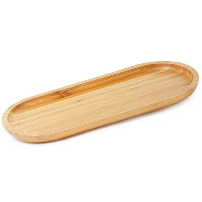 Bandeja Oval Ecokitchen Bambu 44cm Resistente Mimo Style