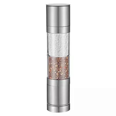 Moedor Inox Para Sal Grosso, Pimenta Temperos 2 In 1 Pratico