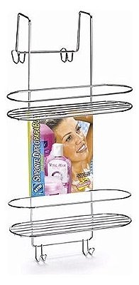 Suporte Duplo/porta Shampoo Para Box Com Toalheiro