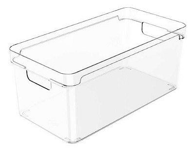 Organizador Multiuso 30x15x13cm Caixa Organizadora  Clear Ou