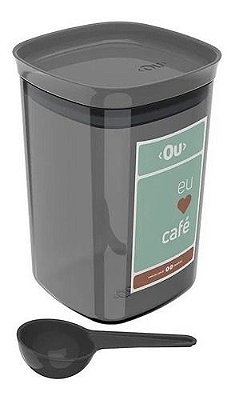 Pote Hermético Café Porta Mantimentos Pote Plástico 1 Litro