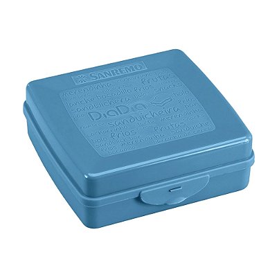 Sanduicheira Para Pão De Forma Lanche Plástico Azul