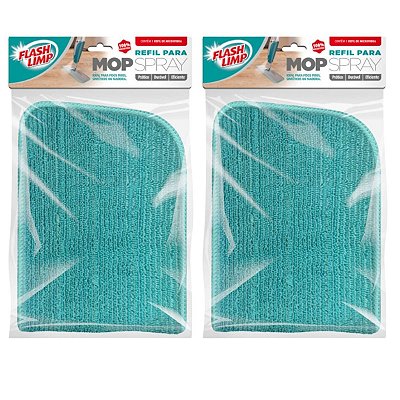 Refil Para Mop Spray Microfibra Flash Limp 2 Unidades
