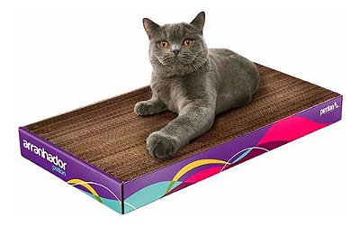 Arranhador Brinquedo Para Gato Petlon Papelão + Catnip Erva