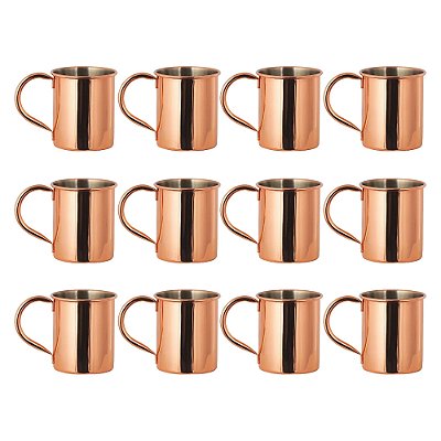 Kit 24 Caneca Moscow Mule Drink Cobre Bronze
