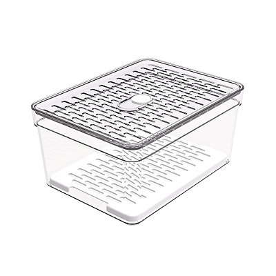 Organizador De Geladeira Pequeno Frutas Legumes Com Grade