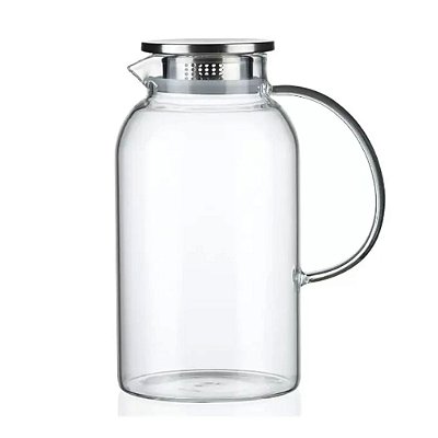 Jarra De Vidro Com Tampa 1.8l P/água Suco Drinks