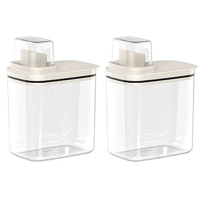 Kit 2 Dispenser Organizador Lavanderia 1,5 L Multiuso
