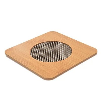 Descanso Panela Bambu De Mesa Travessas Antiaderente