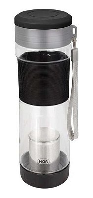 Garrafa Com Infusor Cha 550ml Mor 8050 - Preto